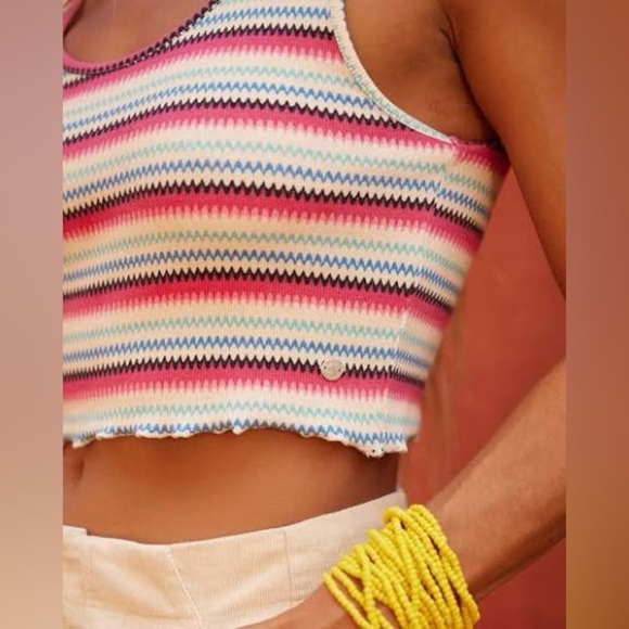 NWT - Roxy Women's Keep It Wavy Striped Tank Top - size XL - Picture 7 of 8